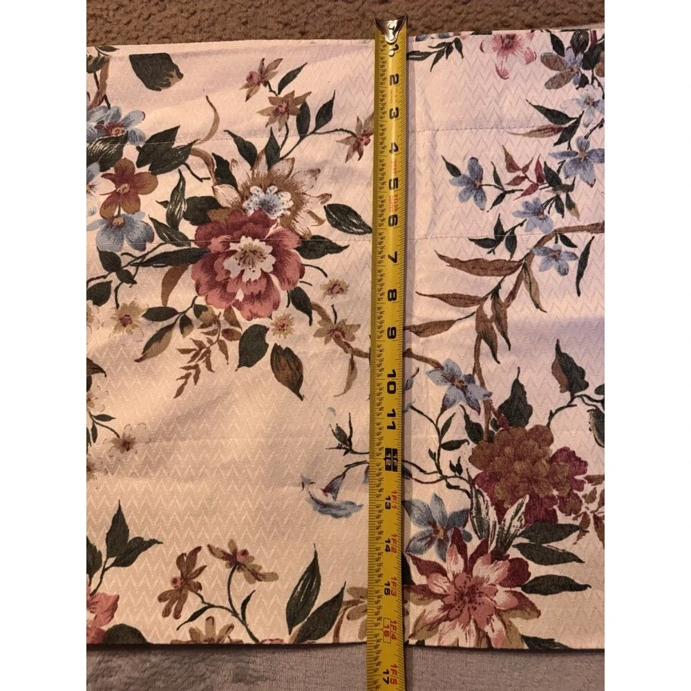 1 Burlington Curtain Panel 84”X26” & 1 Valance  84” X 15”Cotton Blend